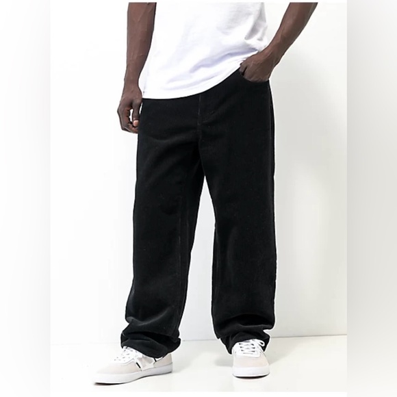 Empyre Other - Empyre Loose Fit Black Corduroy Skate Pants Size 30